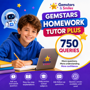Gemstars Homework Tutor Plus – 750 Queries
