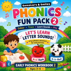 Phonics Workbook for Ages 3–6: Learn, Trace & Find Letter Sounds A–Z